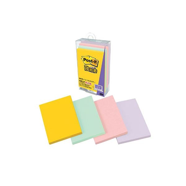 (10個セット) 3M Post-it ポストイット 強粘着ノート マルチカラー5 3M-656SS-MC-5X10