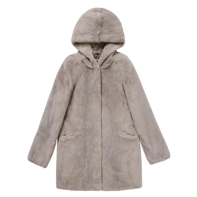 フェイクファーコートファーコートレデイース毛皮コートジャケットミドル丈ボアコートフォックス防寒防風長袖アウターフード付き