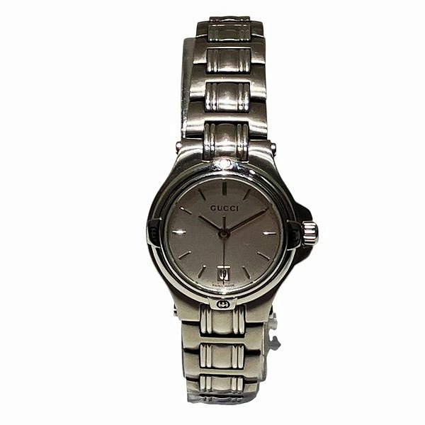 グッチ GUCCI 9040L クォーツ シルバー文字盤 時計 腕時計 レディース 【中古】