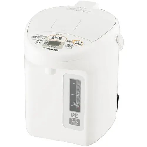 象印 ZOJIRUSHI マイコン沸とう VE電気まほうびん CV-TE22-WA ホワイト 2.2L CVTE22-WA