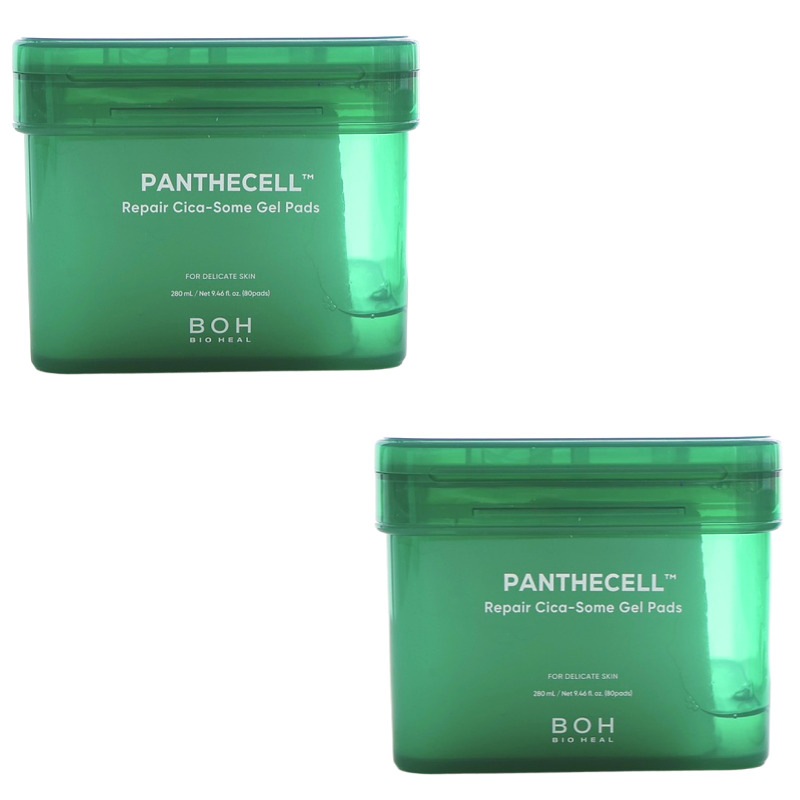 【韓国人気/並行輸入品】パンテセルリペア シカゾムゲルリングパッド 80枚×1+1セット／クリームミスト60ml付き／クーリング / 水分ブースティング