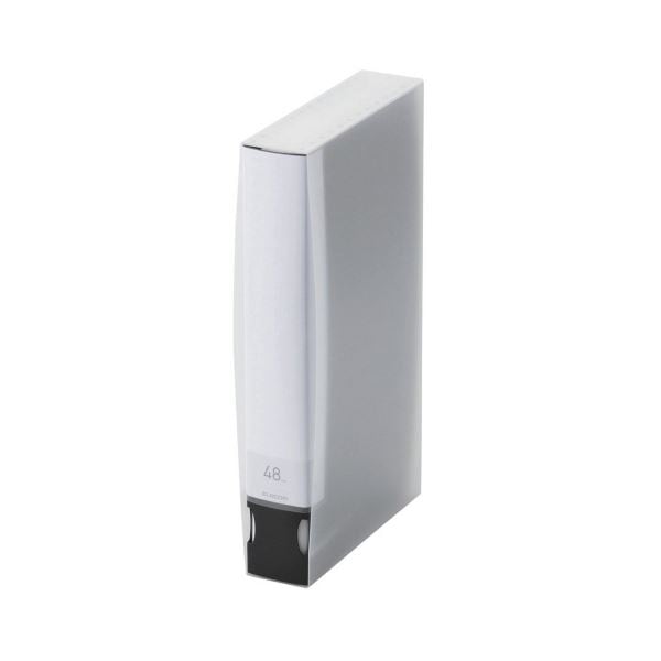 (まとめ) エレコム DVD/CD用ディスクファイル 48枚収納 ブラック CCD-FS48BK 1個 (×10セット)