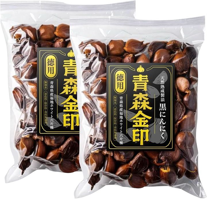 徳用 黒にんにく 訳あり ご家庭用 見ためは不揃いでも甘くて食べやすいから毎日続けられる 青森県産 福地ホワイト六片 熟成 黒ニンニク 放射能検査済(1Kg (500g X 2))