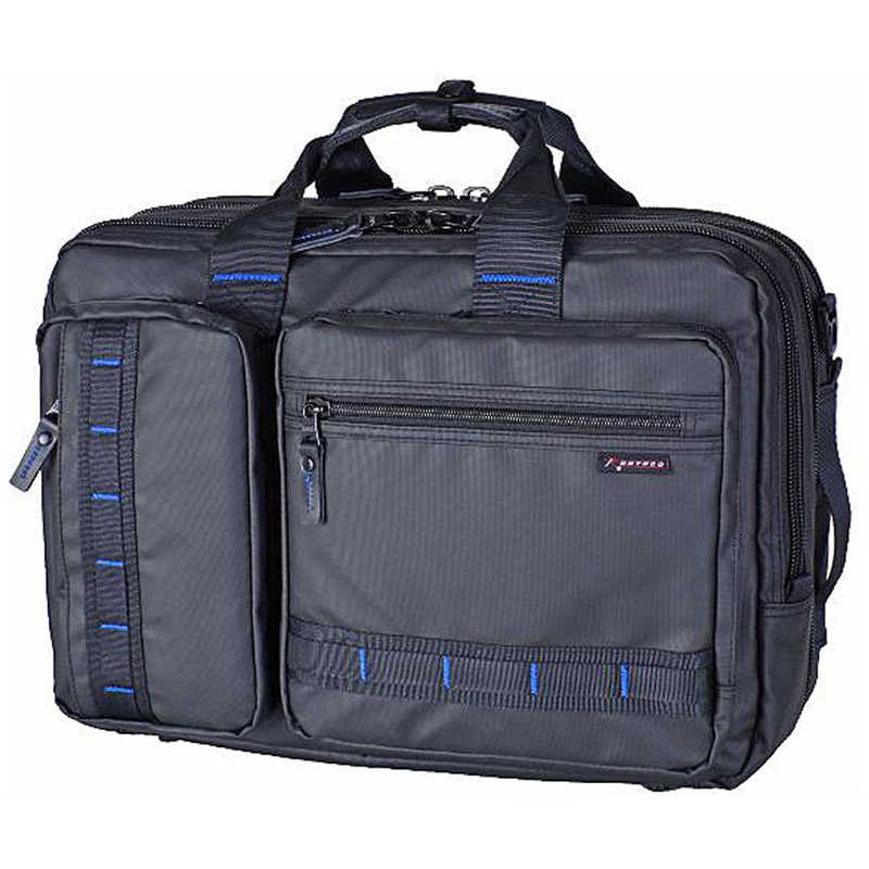 SWAN　ROTHCO ビジネスバッグ ブルーステッチ3way ブラック　RO-45062BK