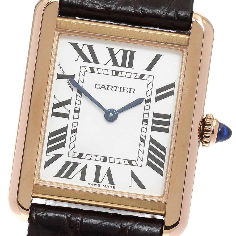 カルティエ CARTIER W5200024 タンクソロSM クォーツ レディース _868902【中古】