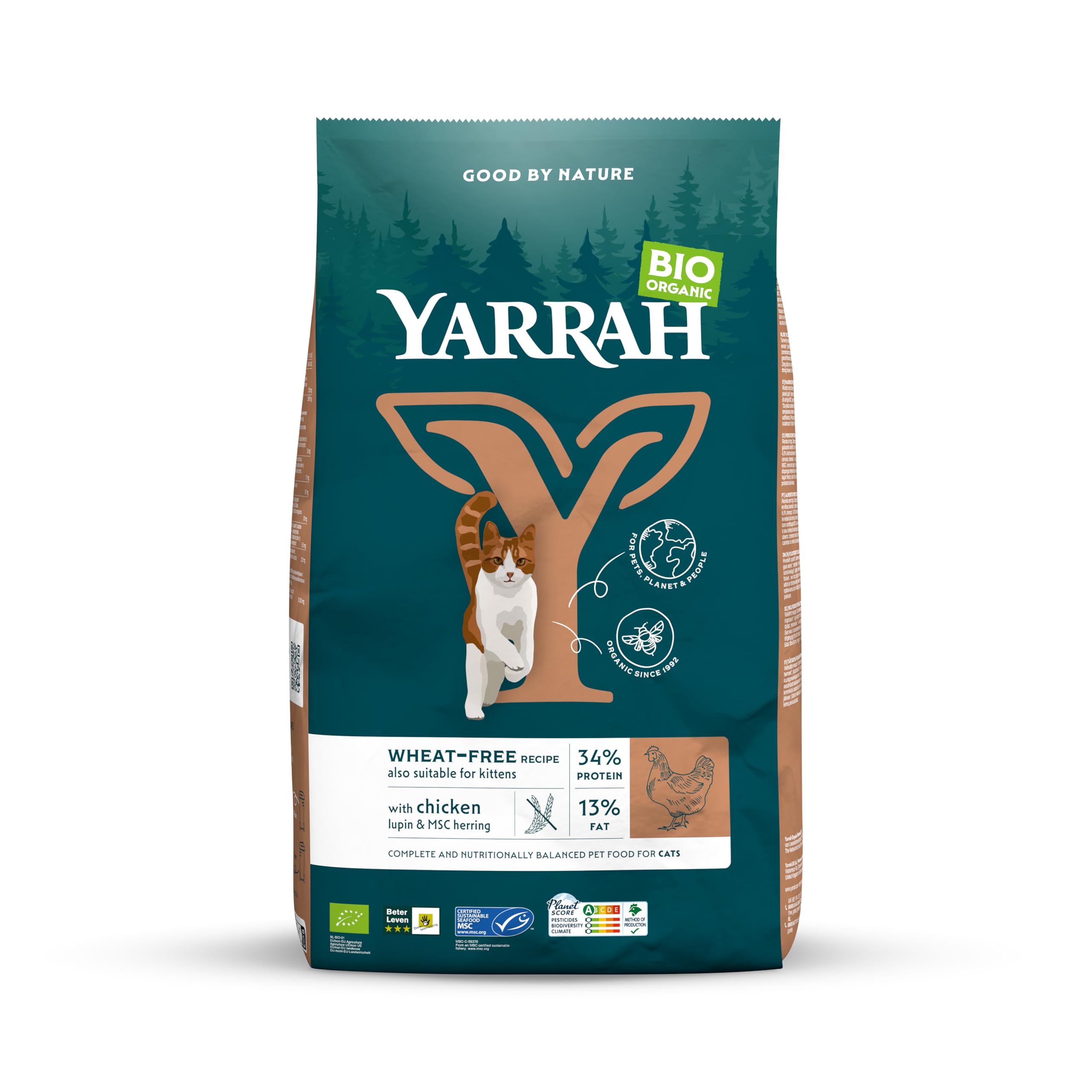 YARRAH（ヤラー）オーガニックキャットフード 小麦不使用 2.4kg