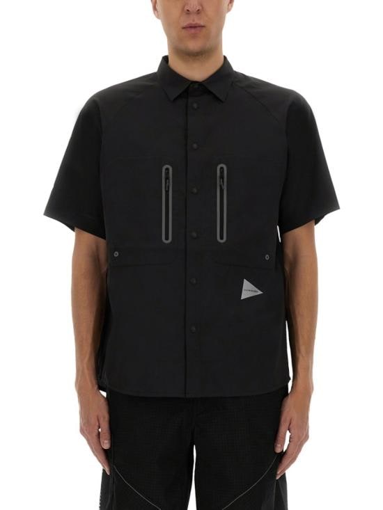 AND WANDER Men Shirts 5745153020 010 Black