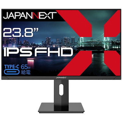 他サイト： JAPANNEXT JN-IPS238FHD-C65W-HSP 23.8型 液晶モニターの商品画像