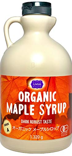 オーガニック メープルシロップ 1,320g グレードA（ダークロバストテイスト）Organic Maple Syrup 1,320g (Dark Robust Taste) Grade A (1本)