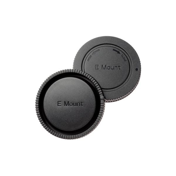 (まとめ)エツミ ソニーEマウント対応ボディ&リアキャップセット E-6345(×5セット)