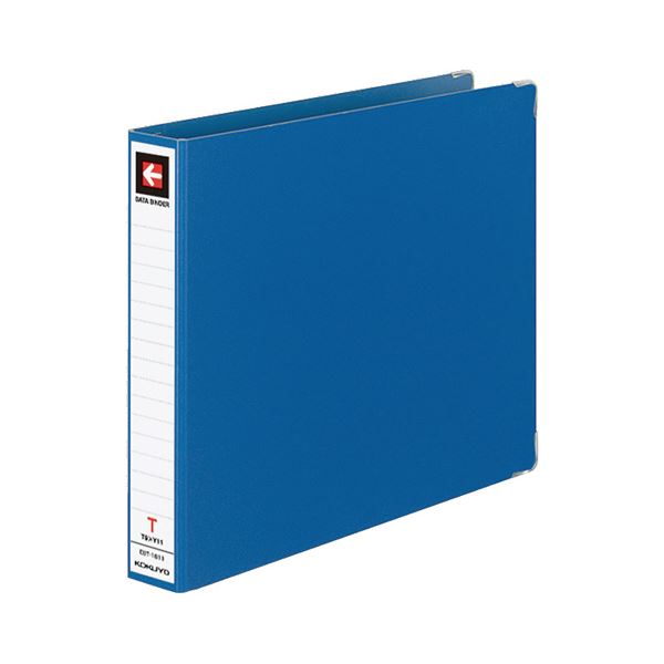 (まとめ) コクヨ データバインダーT(バースト用・レギュラータイプ) T9×Y11 18穴 280枚収容 青 EBT-1811 1冊 (×10セット)