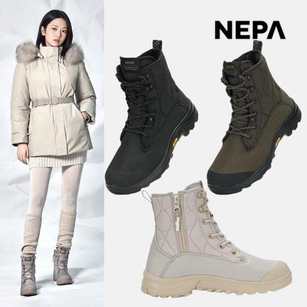 女性用冬ブーツ 国産防寒靴 滑り止めパディングブーツ 登山靴 7K87695