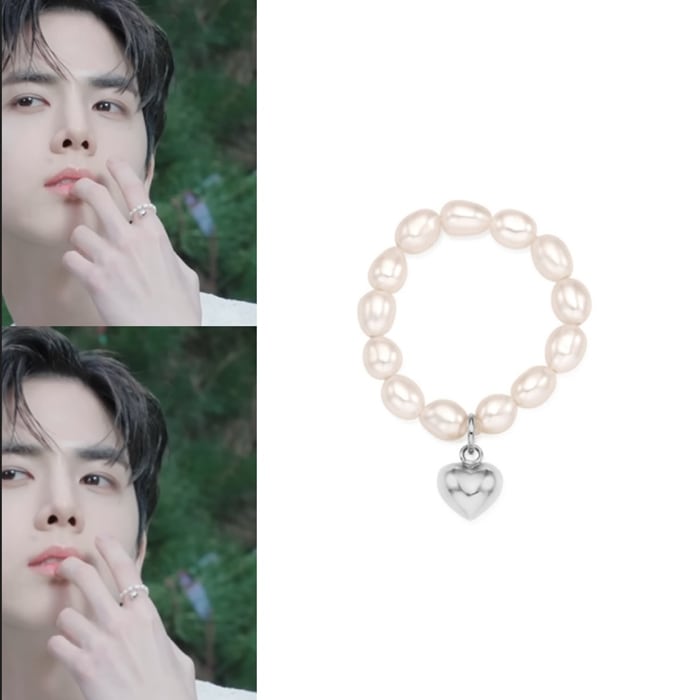 【THE BOYZ着用】 [silver925] petit heart pearl ring 韓国正規品 4,914円