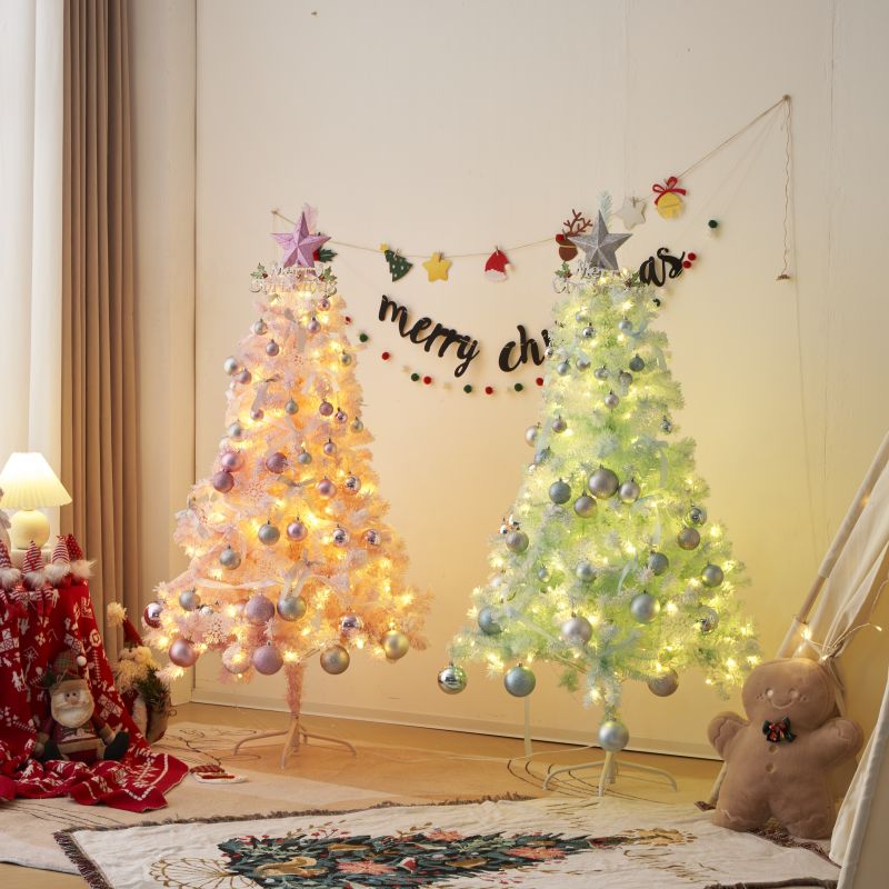 クリスマスツリー 120cm/150cm/180cm クリスマス プレゼント オーナメントセット LEDライト付き可愛い おしゃれ 電飾付き 高級 豊富な枝数 組み立て簡単 LED 明るい