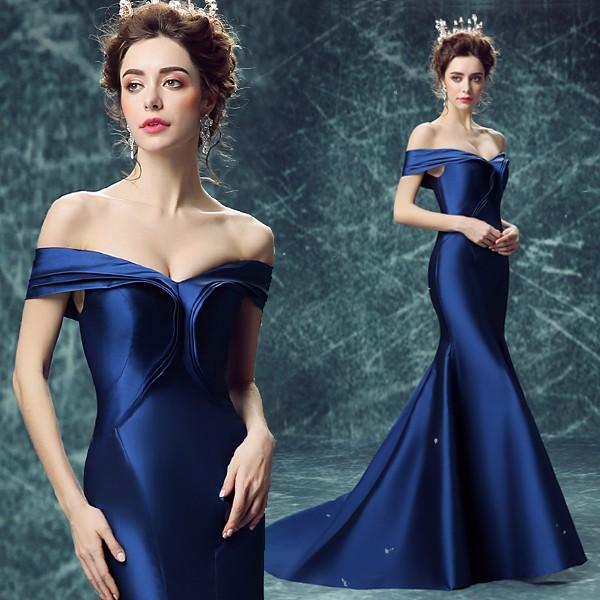 ウェディングドレス ウエディングドレス カラードレス 青 二次会ドレス 安い パーティードレス 結婚式 ロングドレス 花嫁 フォーマル 演奏会 カクテルドレス 発表会ドレス イブニングドレス コンサー