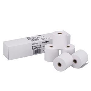 （まとめ） カシオ CASIO 電子レジスター用 ロールペーパー 紙幅58mm 107ER用 RP-5860X5 1パック（5個） 10セット