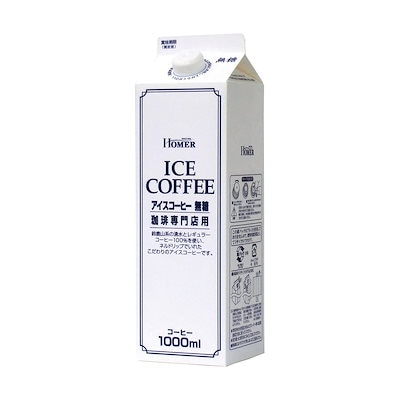 他サイト： UCC UCC ホーマー 無糖アイスコーヒー 紙パック 1000ml×12本の商品画像