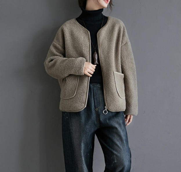 アウター デート モテアイテム もこもこアウター ボアブルゾン 長袖 可愛い きれいめ 上品 おしゃれ かっこいい 可愛い ラブリー キュート ガーリー クール モード系 セクシー エレガント