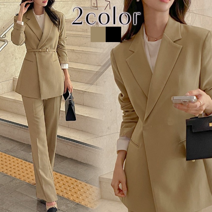 セットアップ レディース パンツスーツ 結婚式 フォーマル 上品