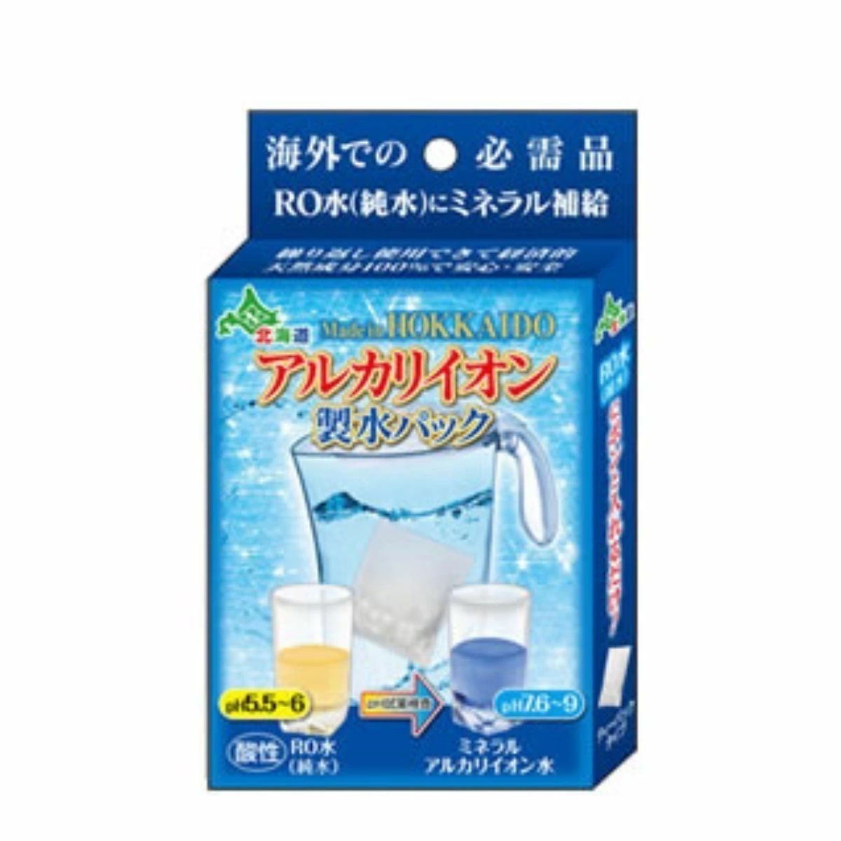 日本カルシウム工業 アルカリイオン製水パック 1個入【6個セット】