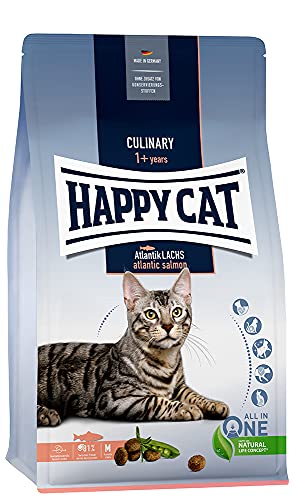 HAPPY CAT (ハッピーキャット) アトランティック サーモン - スキンケア 全猫種 成猫 pHコントロール グルテンフリー 無添加 ヒ