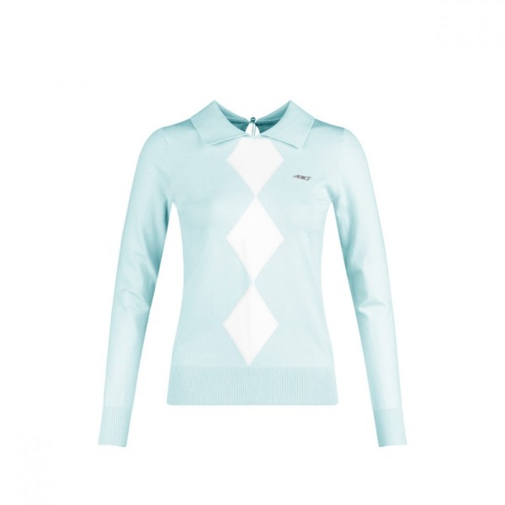 (ラックスゴルフ) ラックスゴルフ 430 ゴルフレディースアーガイル長袖ニットシャツ LB3S606W 5,397円