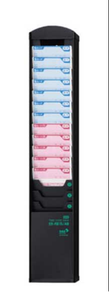 タイムカードラック 15人分 抗菌タイプ ブラック ER-RB15/AB 5,421円