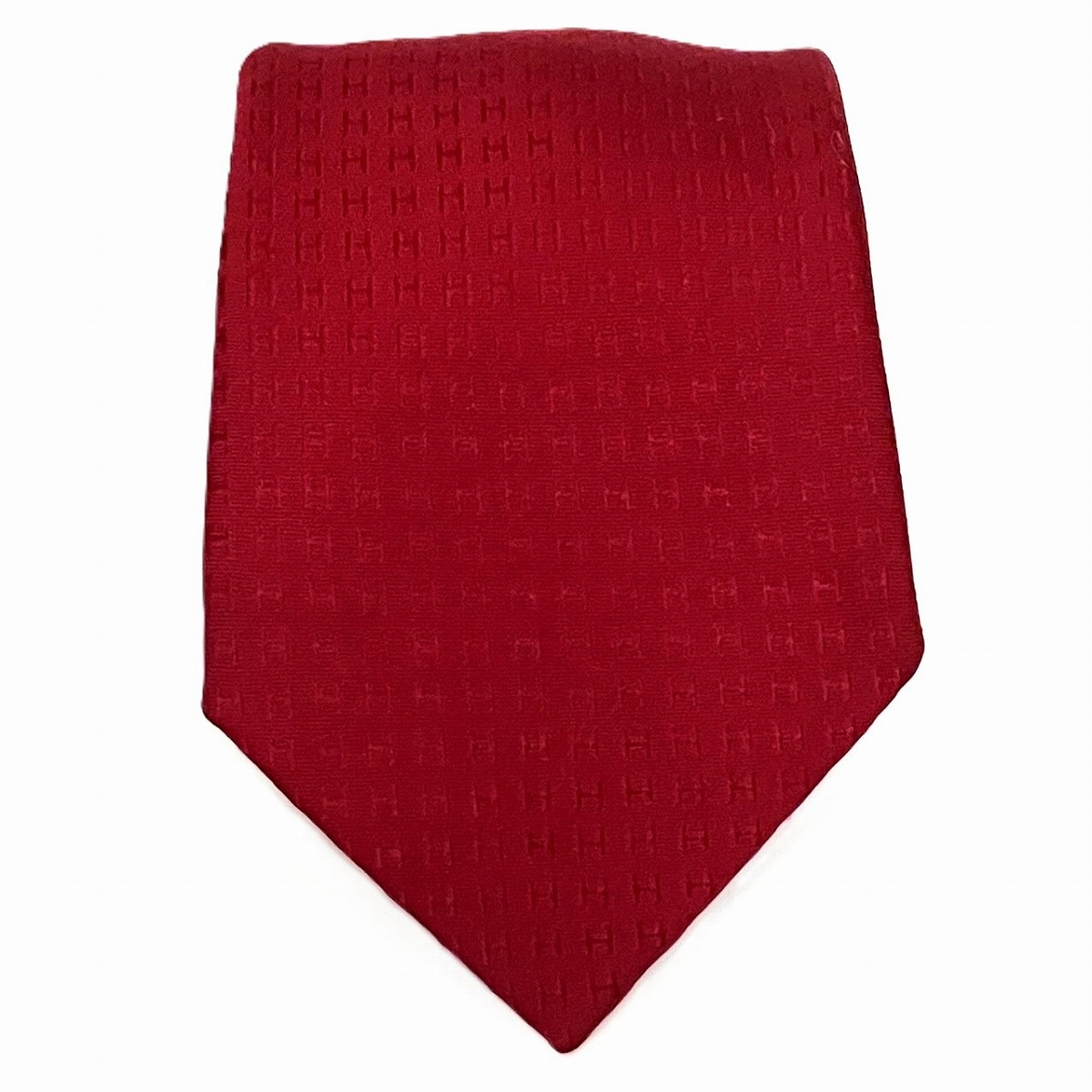 エルメス Hロゴ ネクタイ シルク メンズ 中古