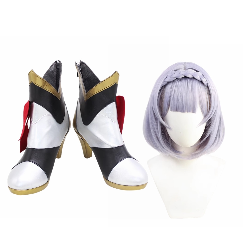 ノエル コスプレ靴 ブーツ ウィッグ付き コスプレ 演出服 アニメ 祭り ハロウィン クリスマス 学園祭 文化祭 仮装 5,810円