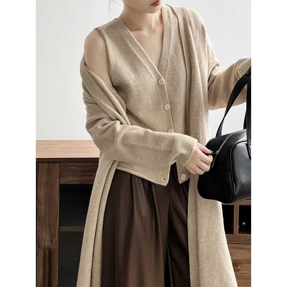 国内即納 ニットベスト＆カーディガン セットアップ AMYS-1064 8,030円