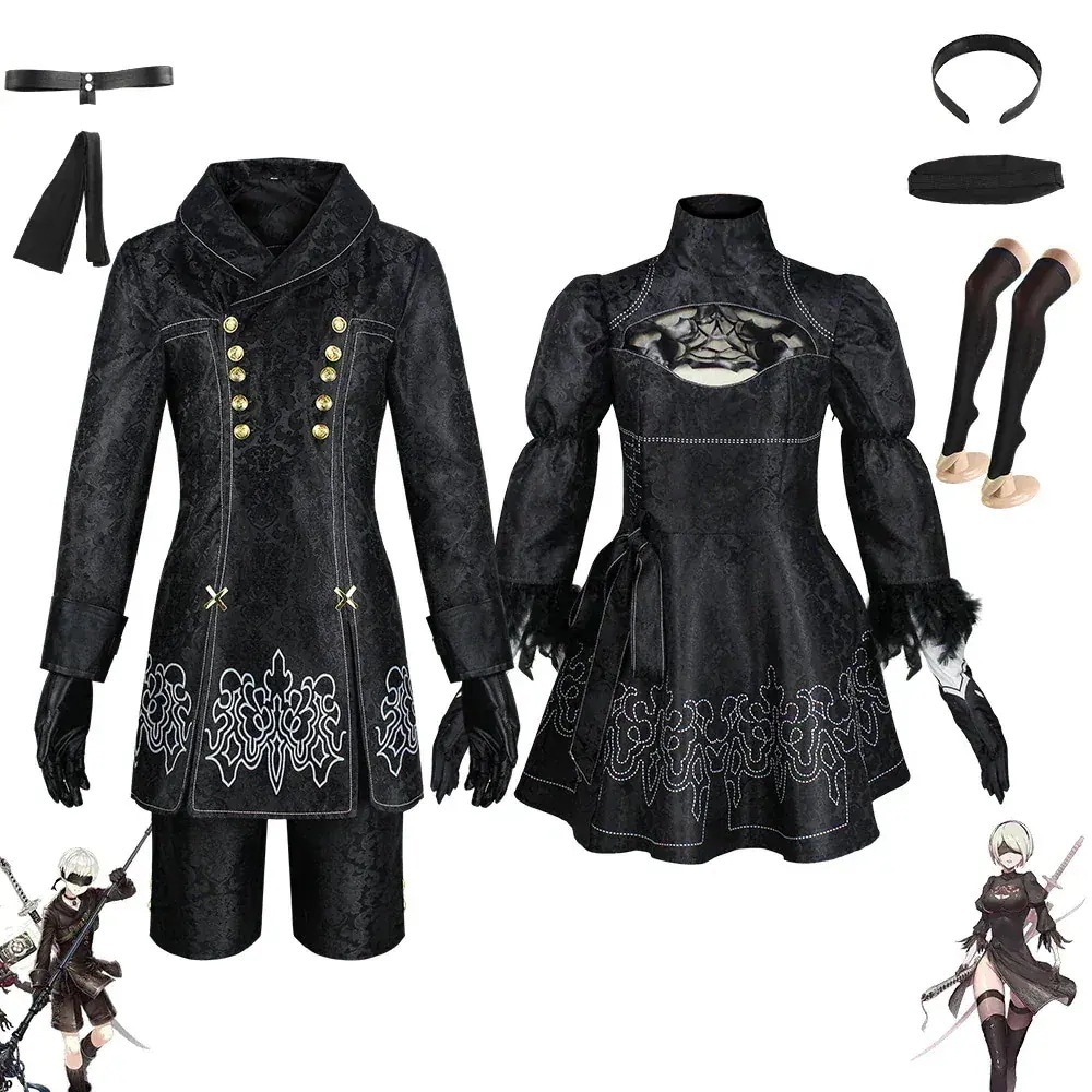 【期間特恵】即纳仮装 変装 コスプレ 仮装 変装 コスプレ ワンピース コスプレ 衣装 9s シスタードレス cos服 2B姉さん コスチューム ニーアオートマタ