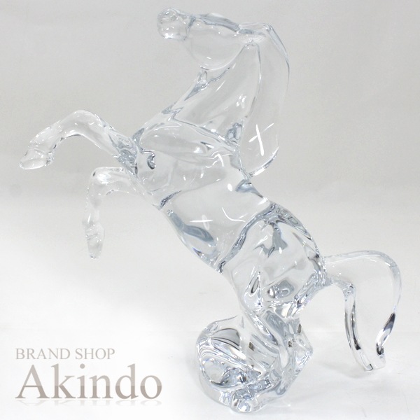 【新品・未使用】バ いななく馬 クリア クリスタルガラス 20cm Crystal Rearing Horse Clear ギフト プレゼント 置物 置き物 プレゼント ギフト