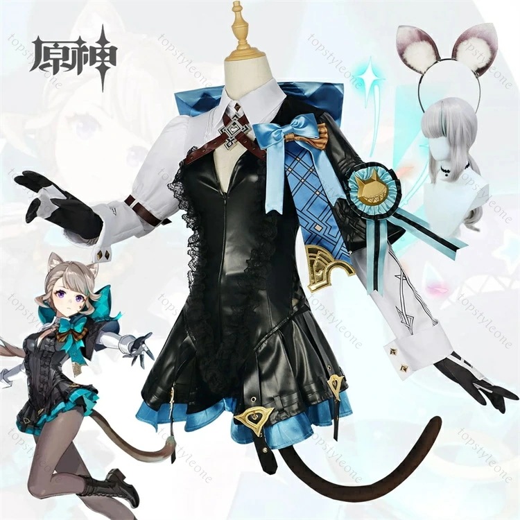 【ウイッグ付き】原神 Genshin リネット コスプレ衣装 原神 げんしん ヒロイン Lynette コスプレ衣装 コスチューム ハロウィン クリスマス 制服 大人 子供 cosplay イベント