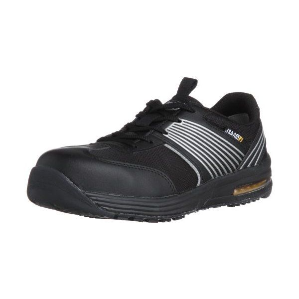 ISA801SBK25.5 静電耐滑ワイド樹脂先芯スニーカー ISA-801S 25.5cm メーカー直送