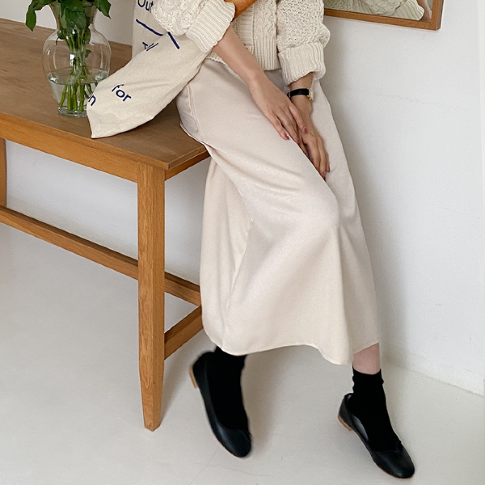 (JSTYLEのイーブレット) イーブレットモンデリウシャティンロングスカート Jスタイル