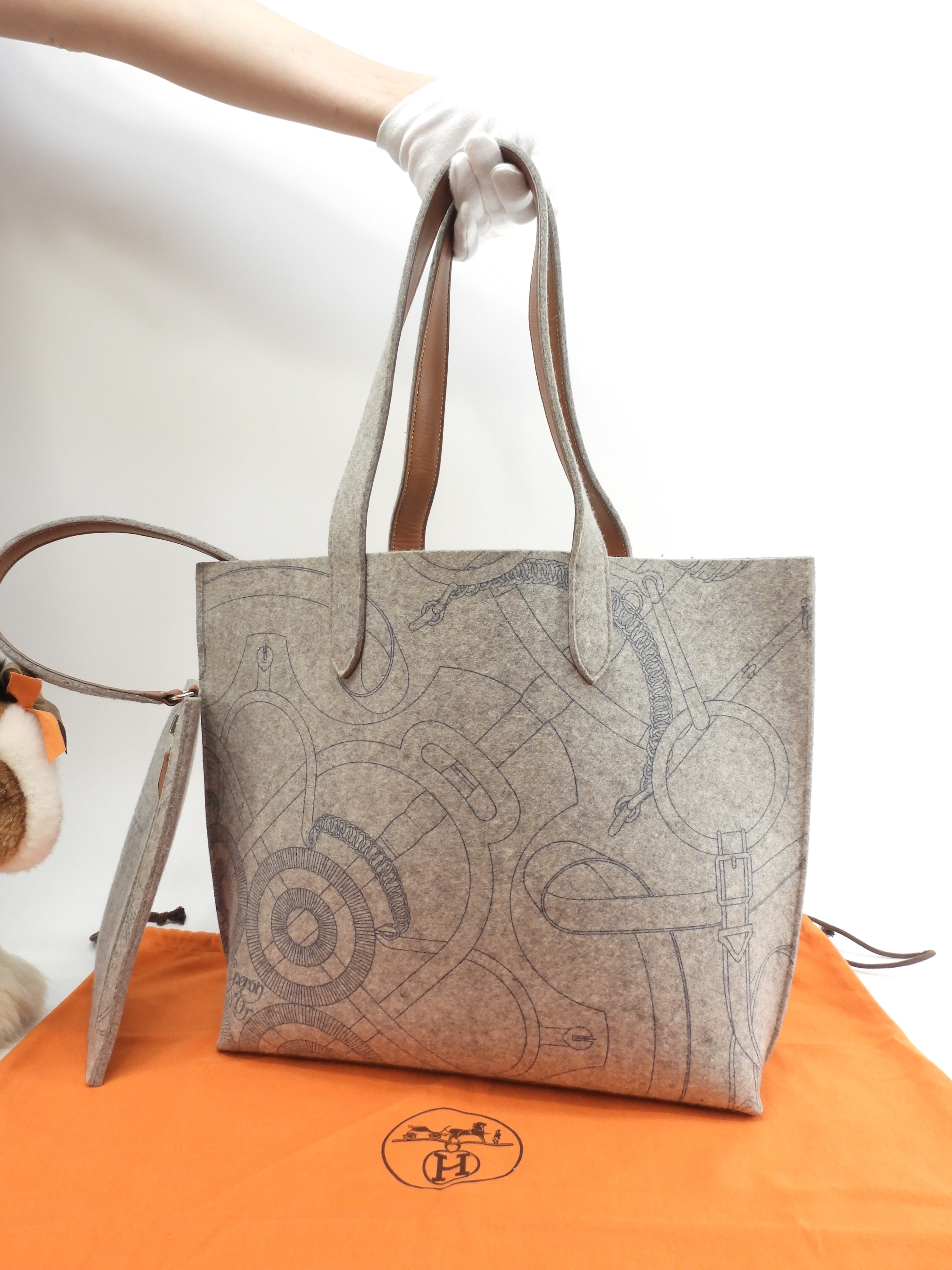 サックカリミMM トートバッグ フェルト灰 ショルダーバッグ トートバッグ@L 5 53,880円