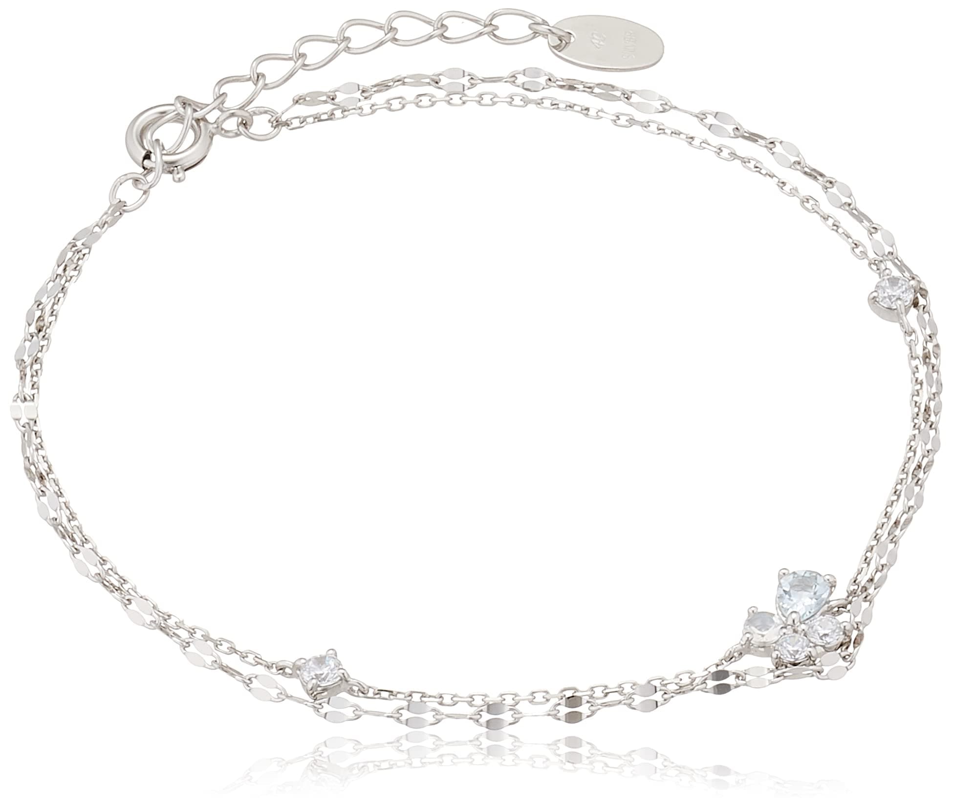 [ヨンドシー] アクアマリン シルバー ブレスレット 112214131906 レディース