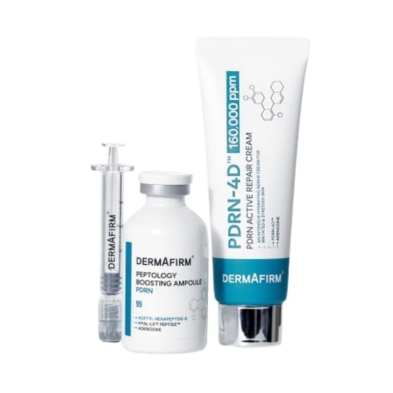 (+ヒュニンカイミラーキーリング贈呈)(PDRNセット)PDRNアンプル 30ml+PDRNアクティブリペアクリーム 40g #肌ボリューム弾力鎮静ケア TXT huening kai PICK