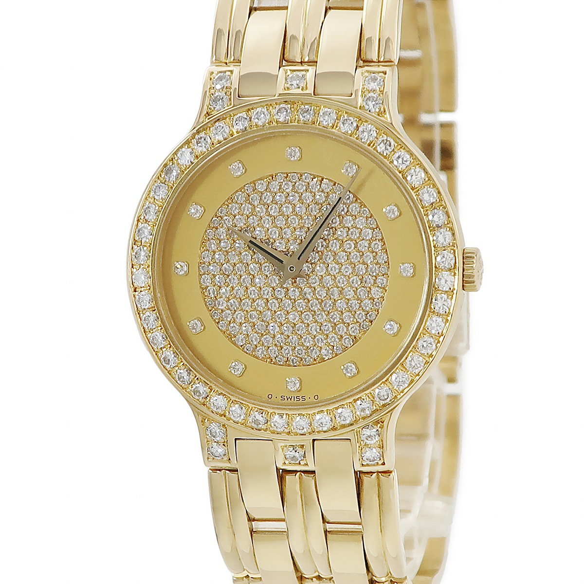 ラウンド 3963/1 手巻き レディース K18YG無垢 純正ダイヤ ヴィンテージ 3年保証 912,065円