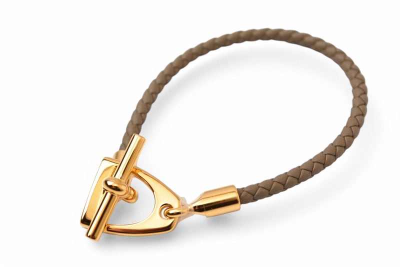 バングル/ブレスレット グレナン レザー エトーゥプ/ゴールド T2