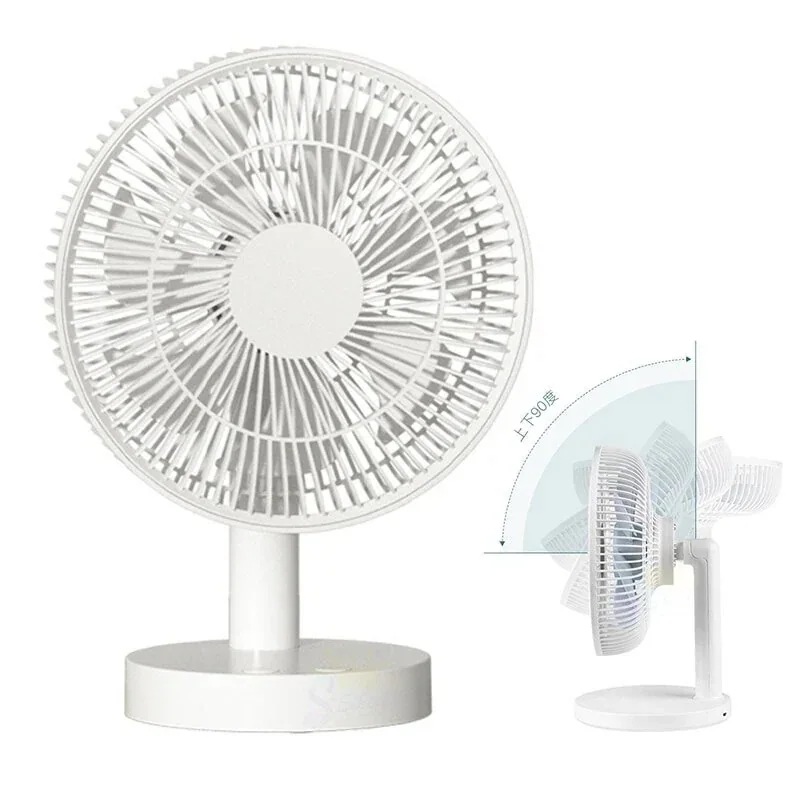 風速4段階 無線 静音 7枚羽 25の最新 充電式 小型 卓上扇風機 ファン