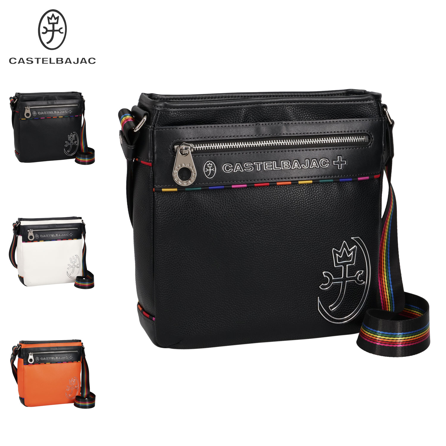 ショルダーバッグ ジューン メンズ レディース 斜めがけ 大人 軽量 大容量 ブラック ホワイト オレンジ 黒 白 28172 13,277円