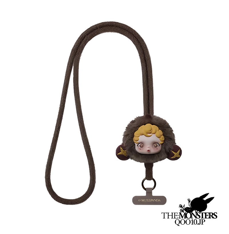 Qoo10] POP MART 携帯ストラップ 不眠らない劇場ぬいぐるみ