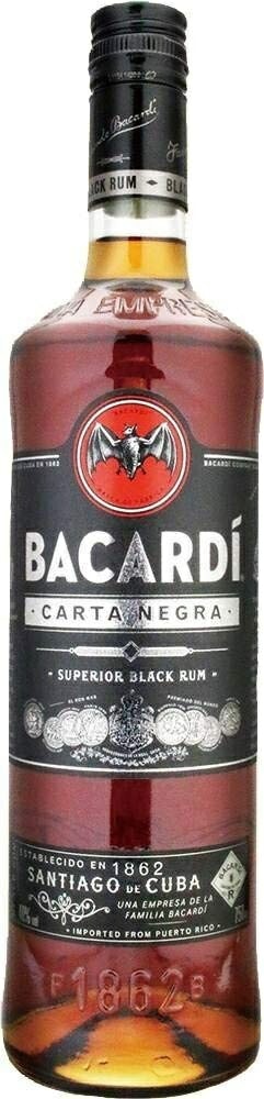 【送料無料】【正規】バカルディ ラム ブラック 37.5度 750ml12本