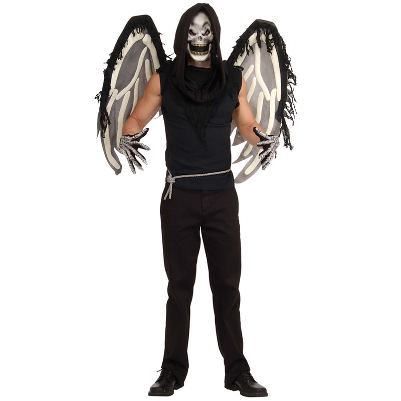 コスプレ 仮装 大人用スケルトンウィングコスチュームセット 【 コスプレ 衣装 ハロウィン 仮装 コスチューム 悪魔 デビル 怖い ホラー メンズ 男性用 サタン パーティーグッズ 余興 】