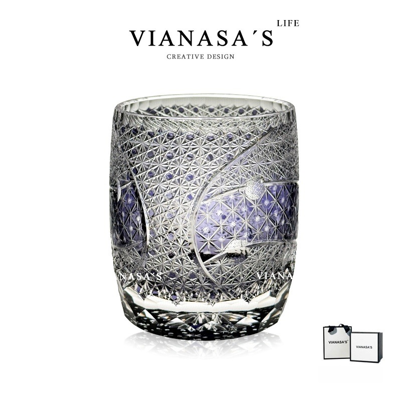 切子手彫りガラス クリスタルガラス コップ カップ ウイスキー ワイングラス お祝い記念品父母上司敬老の日 ギフト グラス 日本酒グラス 退