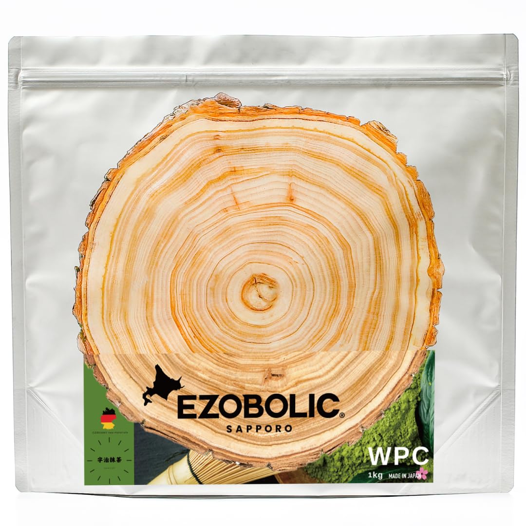 エゾボリック ホエイ プロテイン 1kg 宇治抹茶味 [1食当たり タンパク質 25.5g] 北海道発 プロテイン専門店 EZOBOLIC 国内製造