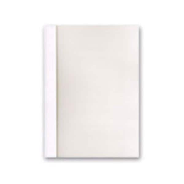 ジャパンインターナショナルコマースとじ太くん専用契約書カバー A4タテ 背幅1.5mm クリアホワイト 1セット（50冊：10冊5パック）