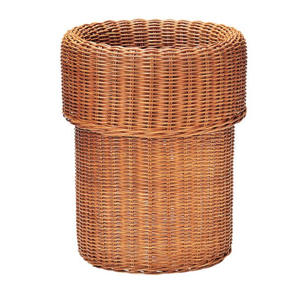 ゴミ箱 丸型 幅26cm 籐 ラタン 円柱 ダストボックス ふた無し 送料無料 ごみ箱 かご