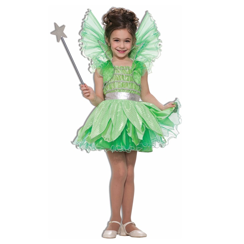 コスプレ 仮装 グリーンフェアリー 子供用 S 【 コスプレ 衣装 ハロウィン 仮装 コスチューム 子供 ピーターパン グッズ こども 子ども用 妖精 童話 女の子 パーティーグッズ おとぎ話 キッズ